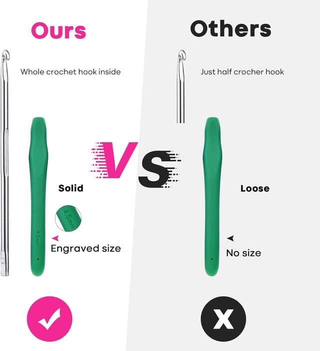 Thumbnail 3 de RealPlus Crochet Hooks Set 12 Pcs