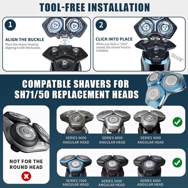 Thumbnail 3 de SH71/50 Rasierkopf kompatibel mit Philips Series 5000