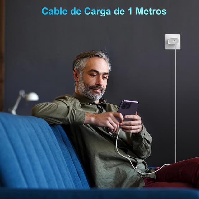 Thumbnail 6 de Cargador 25W USB-C con cable Lightning 1m