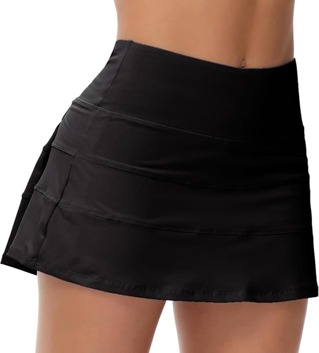 Detalle de MCEDAR Pleated Tennis Skirt for Women with Pockets (High-Waisted Athletic Golf Skort)