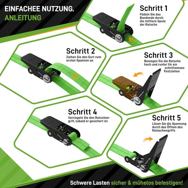 Thumbnail 6 de Hardtwerk® Spanngurte mit Ratsche 6 m