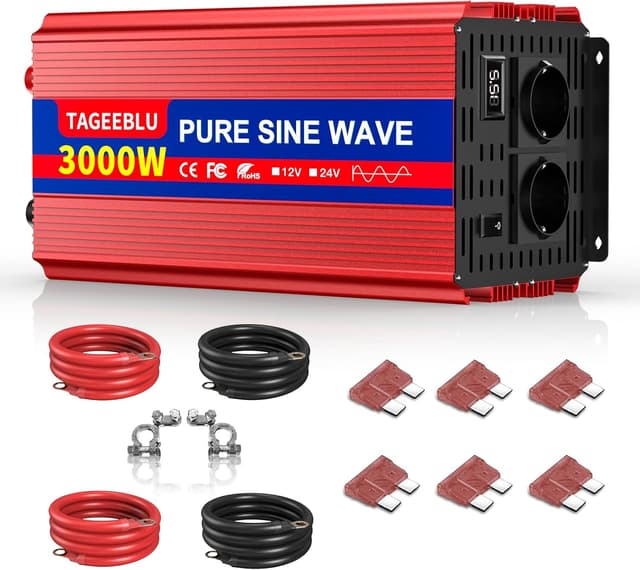 Imagen de TAGEEBLU 3000W Wechselrichter 12V auf 230V en OfertitasTOP