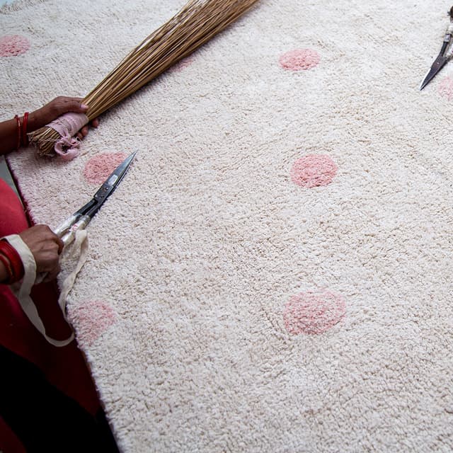 Thumbnail 2 de Lorena Canals Alfombra Hippy Dots lavable 120×160 cm 🏡