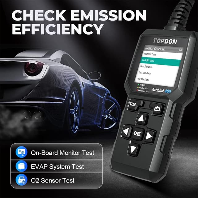 Thumbnail 6 de TOPDON AL400-E OBD2 Scanner for Engine Diagnostics