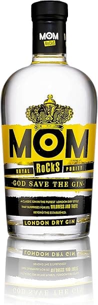 Detalle de MOM GOD SAVE THE GIN Rocks - Ginebra Premium 🍸 700 ml