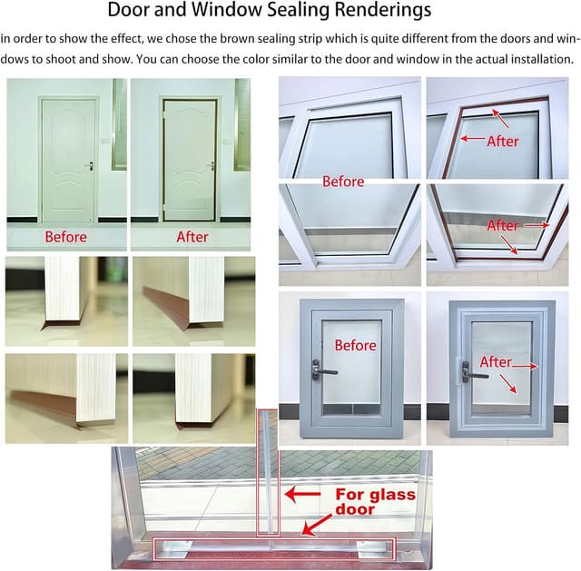 Thumbnail 5 de Silicone Seal Door Strip Bottom 8m (35mm) 🚪