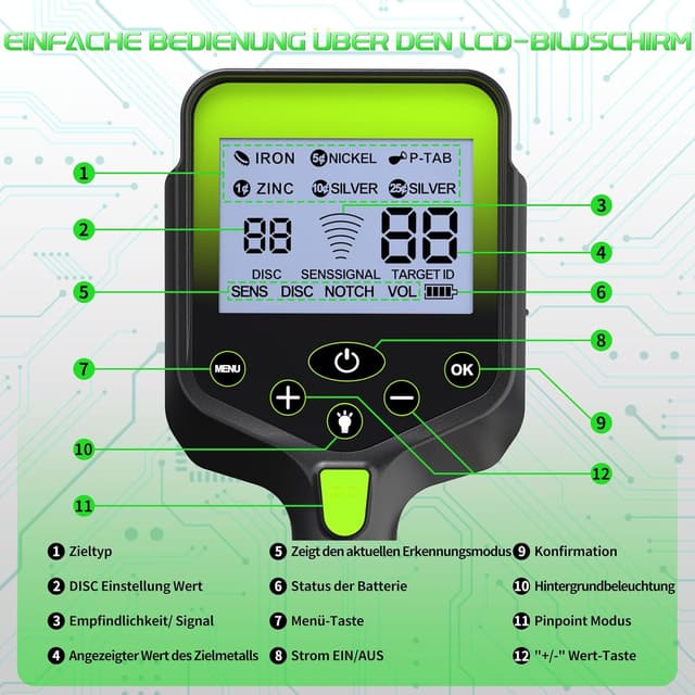 Thumbnail 6 de LOLARAN Profi Metalldetektor