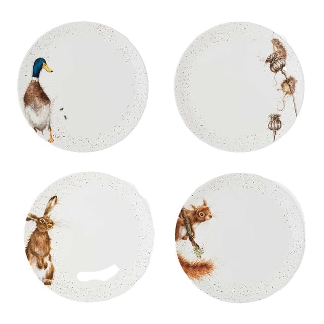 Imagen de Portmeirion Wrendale Designs — Set de 4 platos llanos 🍽️ en OfertitasTOP
