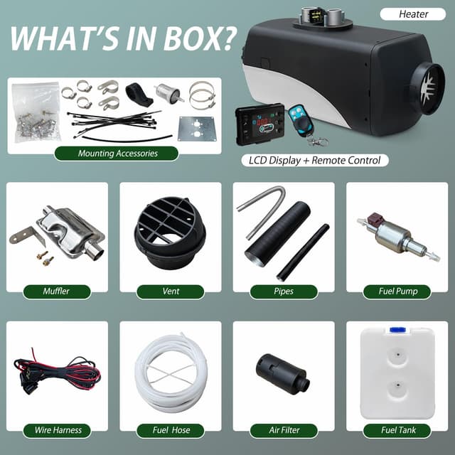 Thumbnail 4 de 12V Diesel air heater 8KW for cars