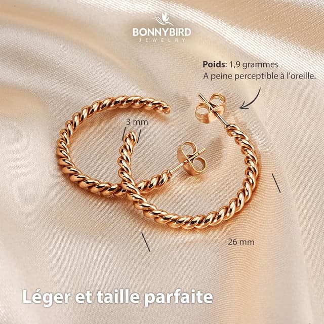 Thumbnail 4 de BONNYBIRD BonnySail créoles 26 mm