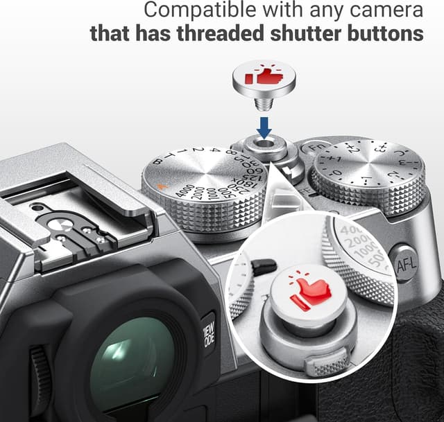 Detalle de JJC Camera Shutter Release Button for Fujifilm, Sony RX1/RX10, Leica Q3 and more