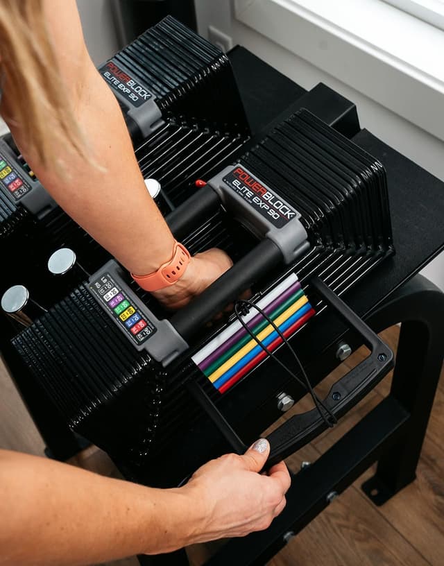 Thumbnail 6 de PowerBlock Elite EXP Adjustable Dumbbells 5–50 lb 🏋