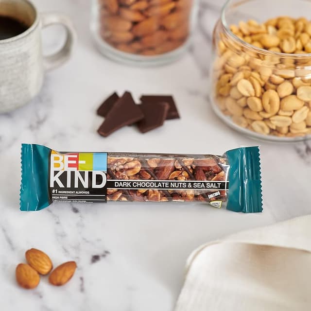 Thumbnail 6 de Be-Kind Barra Proteínas Almendras, Caramelo y Sal Marina, 12x40g 🥜