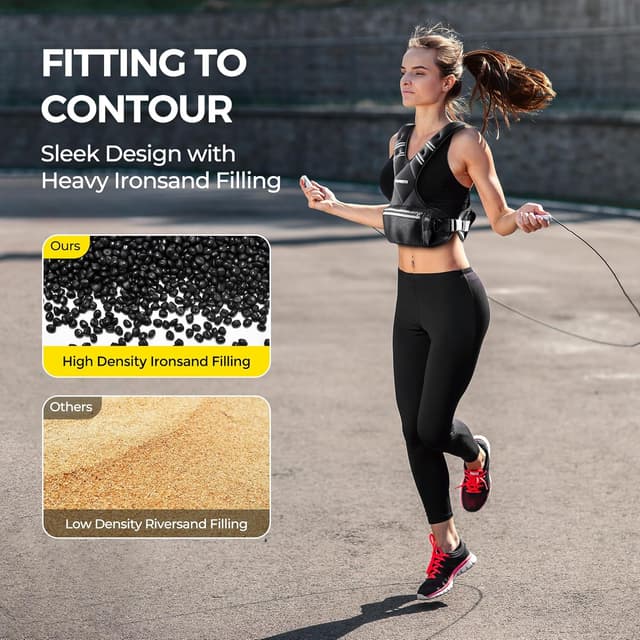 Thumbnail 2 de PACEARTH Adjustable Weight Vest 1.8-14.5kg X-Shape