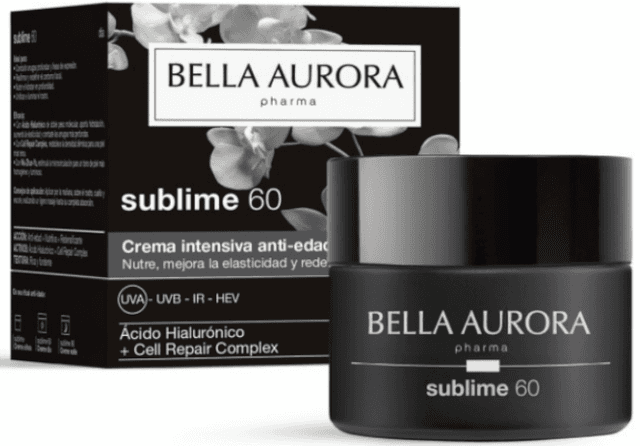 Detalle de Bella Aurora Sublime 60 Crema Día Antiedad 50 ml 💧