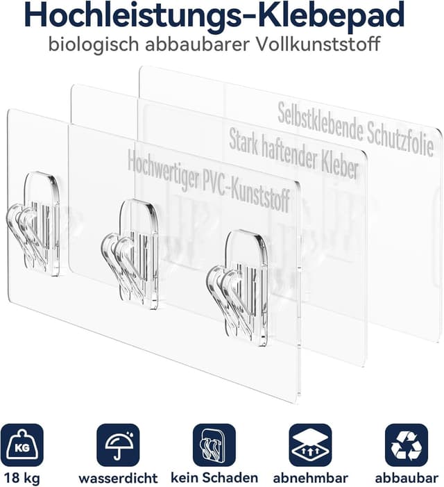 Thumbnail 6 de YASONIC Duschregal ohne Bohren 3er Set