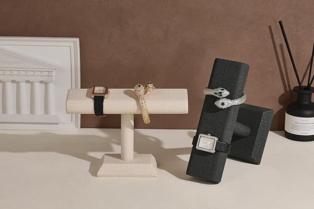 Thumbnail 6 de Papten Soporte de piel sintética para relojes y joyas