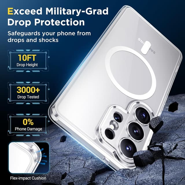 Detalle 2 de SPIDERCASE Magnetic Case for Samsung Galaxy S26 Ultra with Tempered Glass Screen Protector