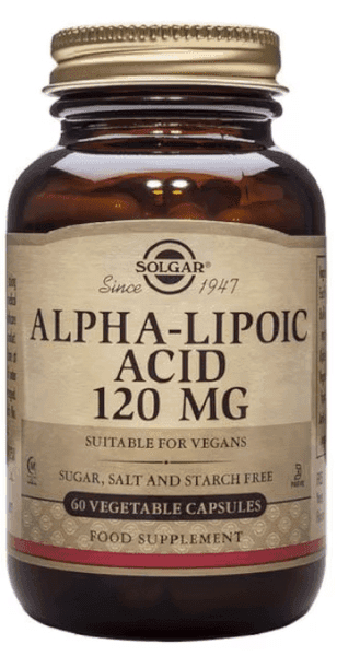 Imagen de Solgar Ácido Alfa Lipoico 120 mg 60 cápsulas vegetales 💊 en OfertitasTOP
