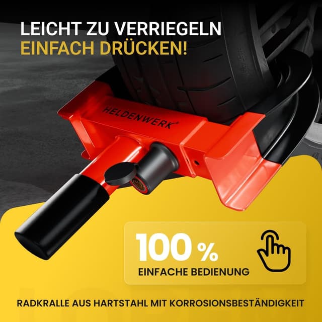 Detalle de Heldenwerk Parkkralle Radkralle für 18 bis 30 cm