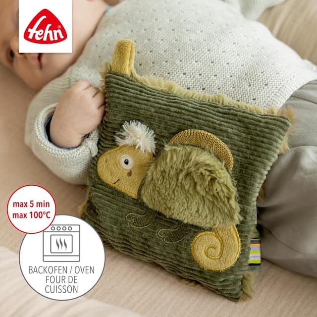 Detalle de Fehn Kirschkernkissen Chamäleon 16 x 16 cm