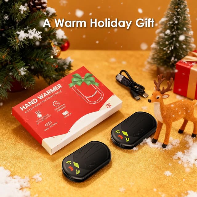 Thumbnail 6 de Ropelux Hand Warmers 2-Pack (6400mAh Rechargeable) with 3 Heat Settings