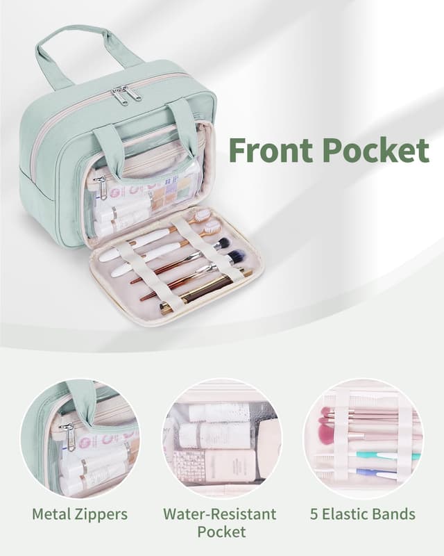 Thumbnail 3 de Narwey Full Size Toiletry Bag Mint Green