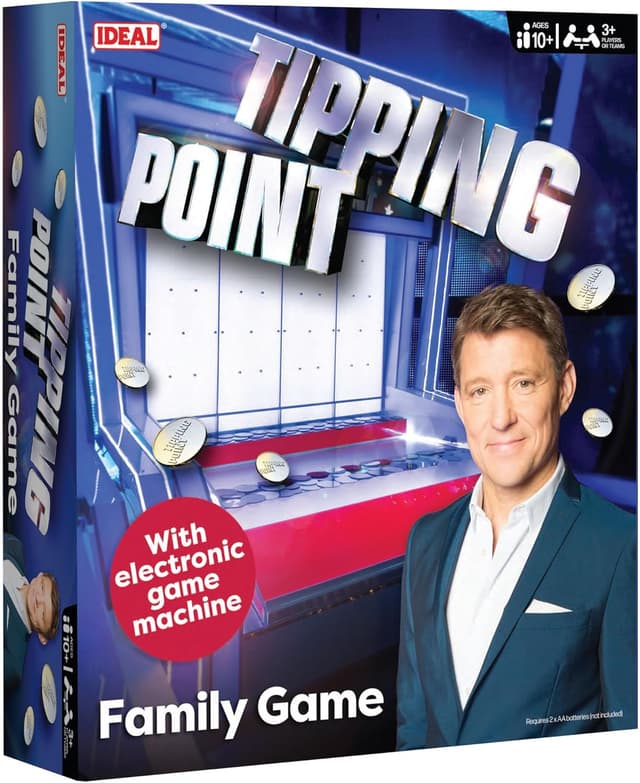 Detalle de IDEAL Tipping Point board game with electronic Tipping Point machine (Ages 10+, for 3+ players)