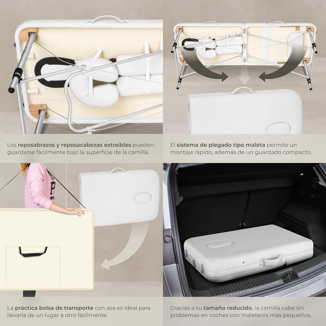 Thumbnail 4 de TecTake Camilla de Masaje 3 Zonas 230 kg