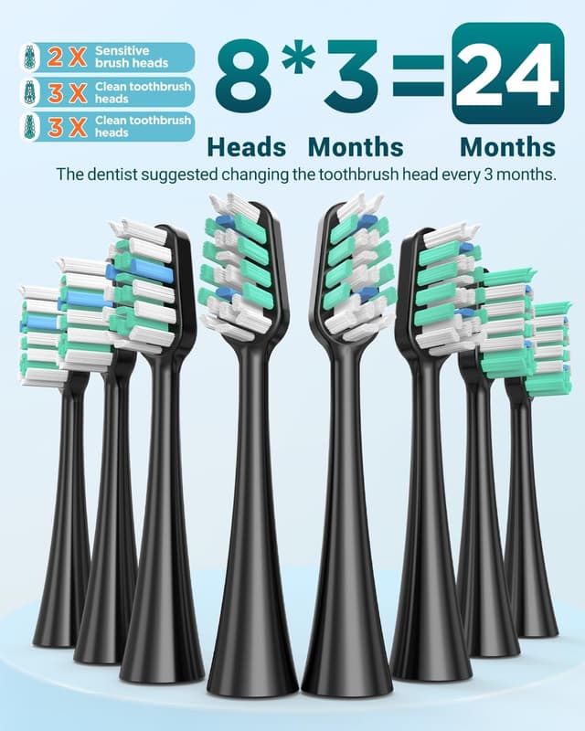 Detalle de Sonic Electric Toothbrush 8 heads 🪥