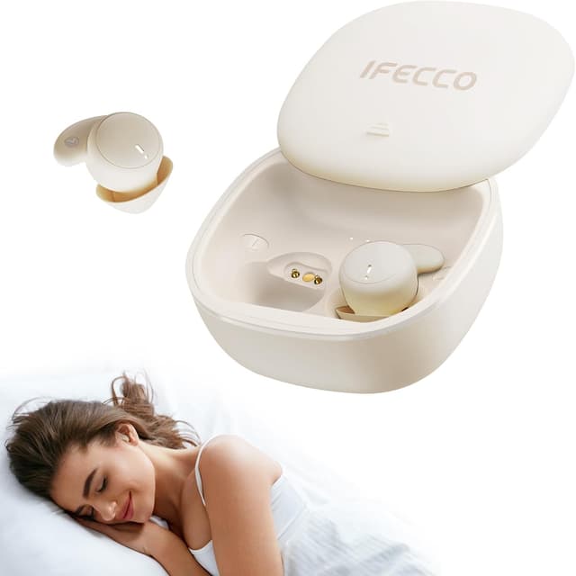 Detalle de IFECCO Schlafkopfhörer für Seitenschläfer Bluetooth 6.0 (Mini In-Ear) mit IPX6