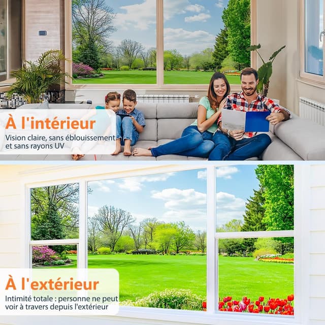 Detalle de Zindoo Film fenêtre anti-regard 75x400 cm