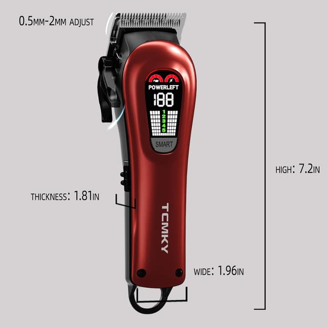 Thumbnail 6 de TCMKY Hair Clippers 200 min battery