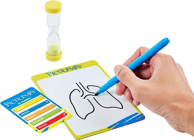 Detalle 2 de Mattel Games Pictionary Juego de mesa familiar 🎮 para niños y adultos