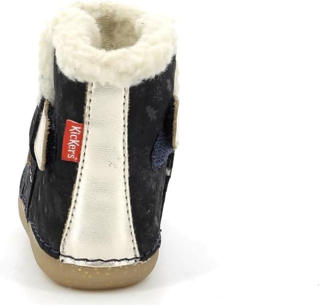 Detalle de Kickers Mädchen So WindyStiefelette – warme Fütterung für kühle Tage