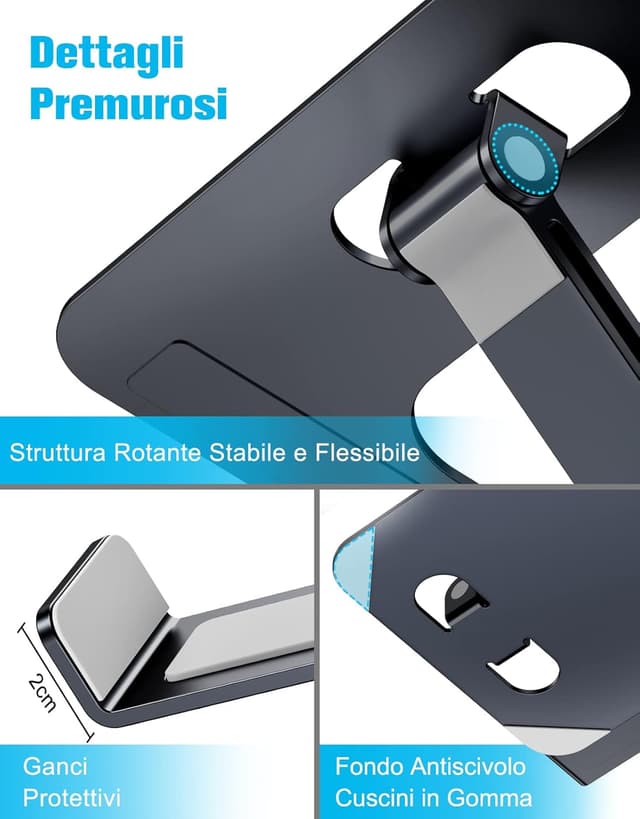 Thumbnail 5 de Babacom Supporto PC Portatile 10-16"