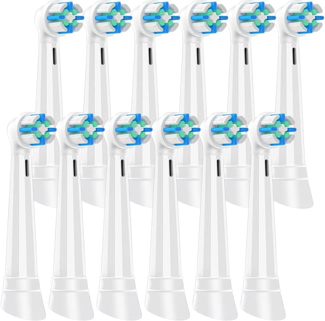 Detalle de Pack of 12 Brush Heads compatible with Oral-B iO 2/3/4/5/6/7/8/9/10 electric toothbrushes – Gentle yet thorough clean