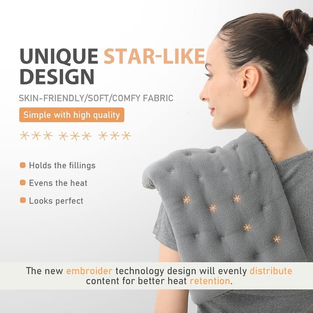 Thumbnail 2 de UNCN Wide Microwave Heat Pad 40 × 23 cm for Back, Neck & Shoulders