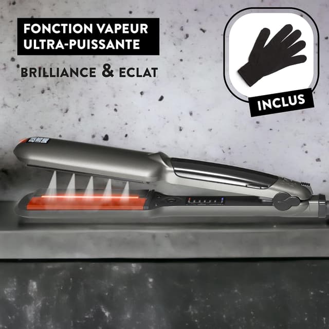 Detalle de Jean Louis David Lisseur infrarouge + vapore STEAM PROTECT – 235°C max, 50W