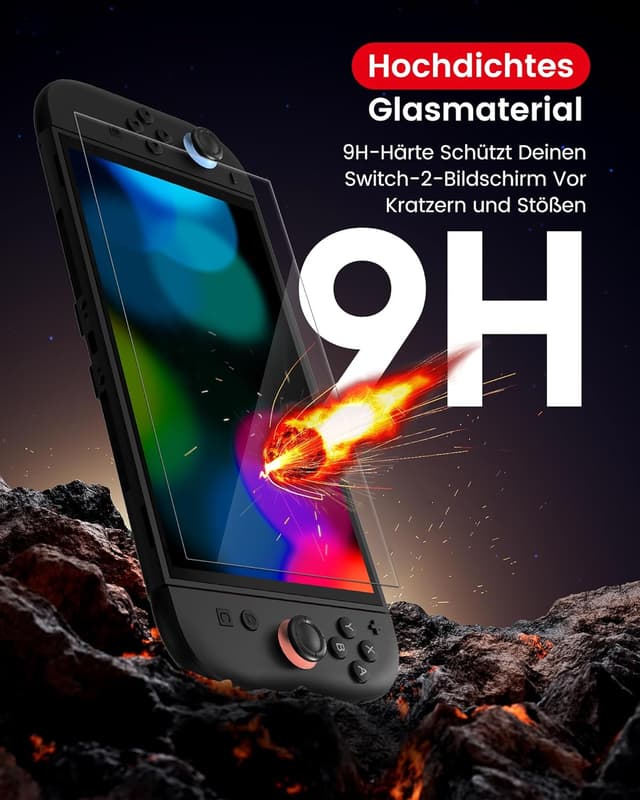 Detalle 2 de TRANSNOVO Switch 2 Panzerglas 9H