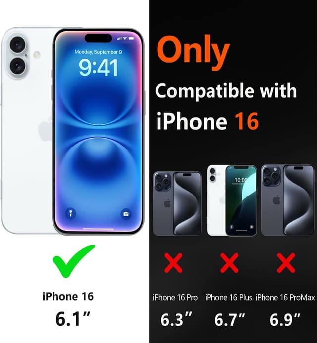 Detalle 2 de Diverbox iPhone 16 Case with 15 ft Drop Protection