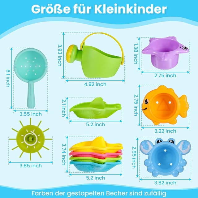 Thumbnail 6 de Badespielzeug 10 Stück 1–4 Jahre