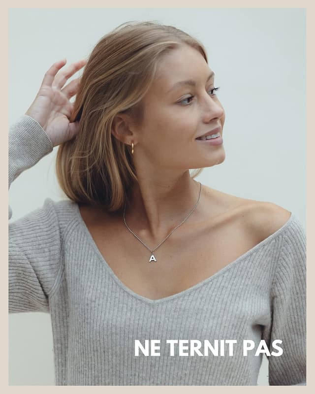 Detalle de GD GOOD.designs EST. 2015 Chaîne lettres 42‑47 cm