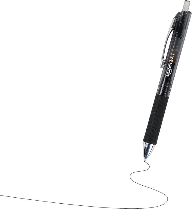 Detalle de Amazon Basics Fine Point Gel Pens 0.028 in, 12-pack ๐