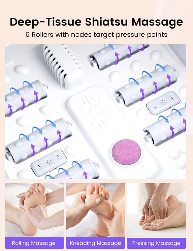 Thumbnail 4 de RIKE Pediluvio Massaggiatore Piedi pieghevole 24°C