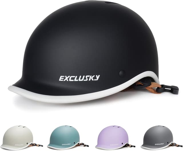 Detalle de Ckorison adult bike helmet with adjustable dial (56–61cm) for commuting, road biking & skating
