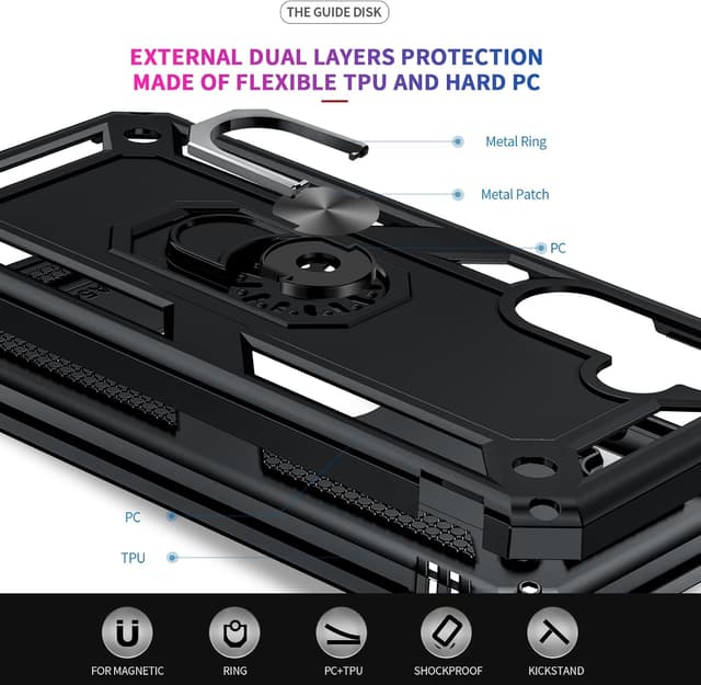 Detalle 2 de LeYi Galaxy A05S Case 2-pack