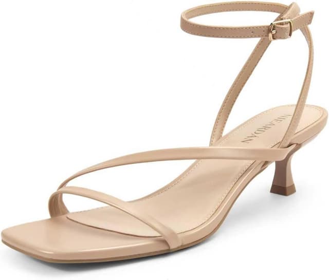 Detalle de NIEARDAN Women's Kitten Heel Sandals 2-inch 👠