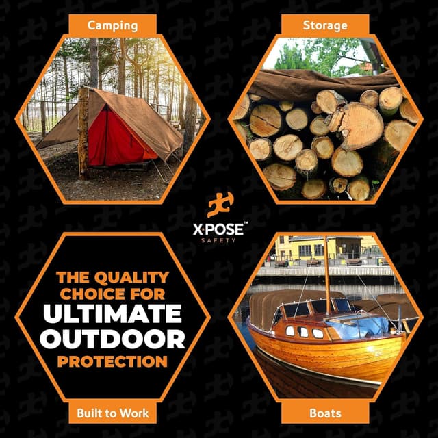 Thumbnail 1 de Xpose Safety Multipurpose Poly Tarp 5 x 7 5 mil