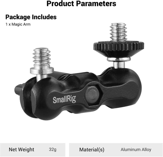 Thumbnail 6 de SmallRig 2157 Universalmagischer Arm mit kleinem Kugelkopf (Small Ballhead)